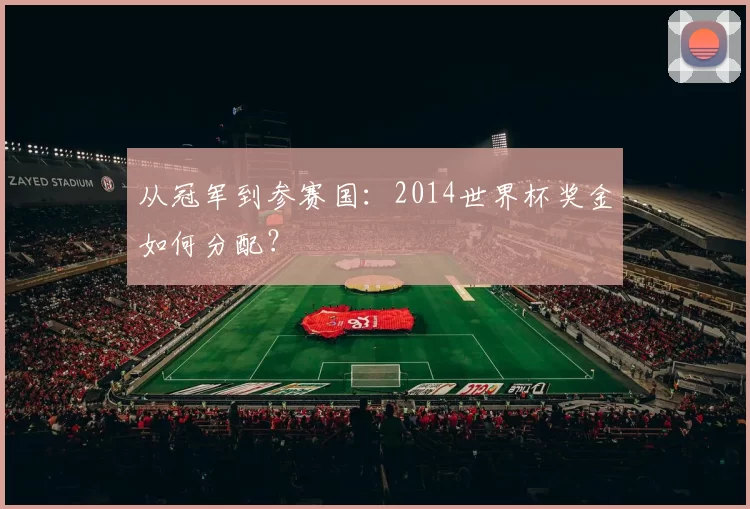 从冠军到参赛国:2014世界杯奖金如何分配?
